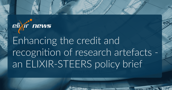 Enhancing the credit and recognition of research artefacts - an ELIXIR-STEERS policy brief