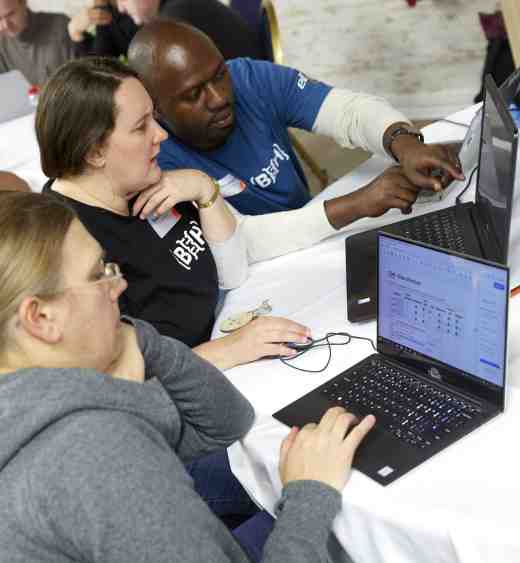 Chatting at an ELIXIR hackathon